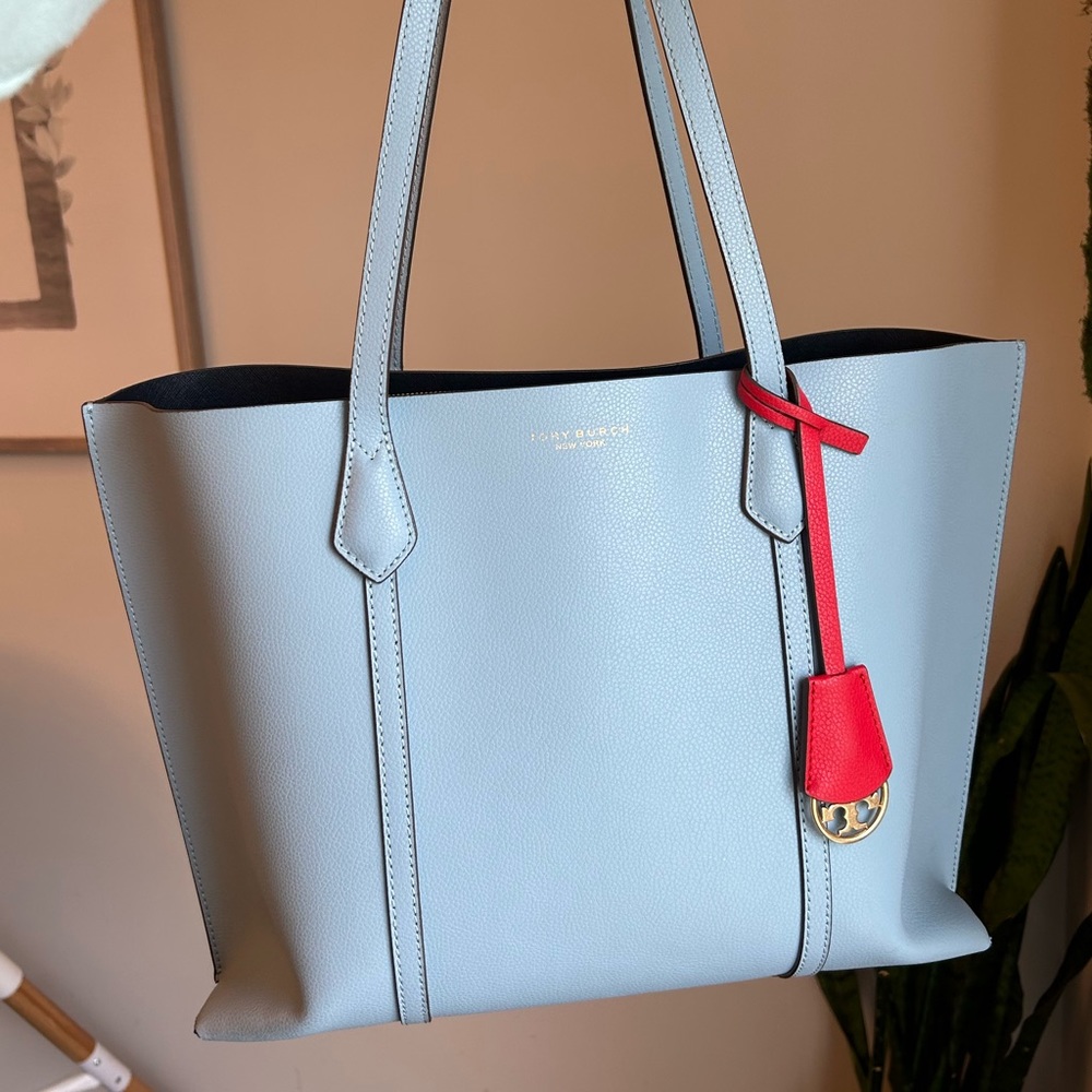 Tory Burch Perry Tripple-compartment Bluewood Tote